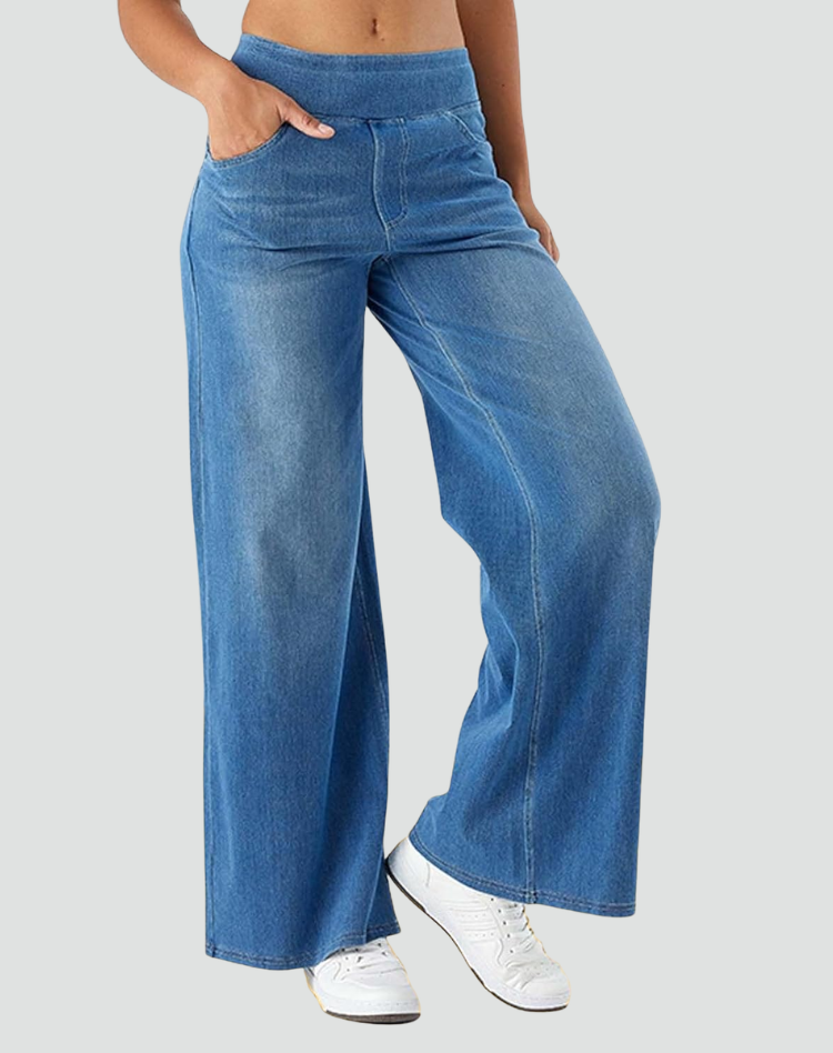 Giovanna | Pantaloni Elasticizzati Comodi a Vita Alta