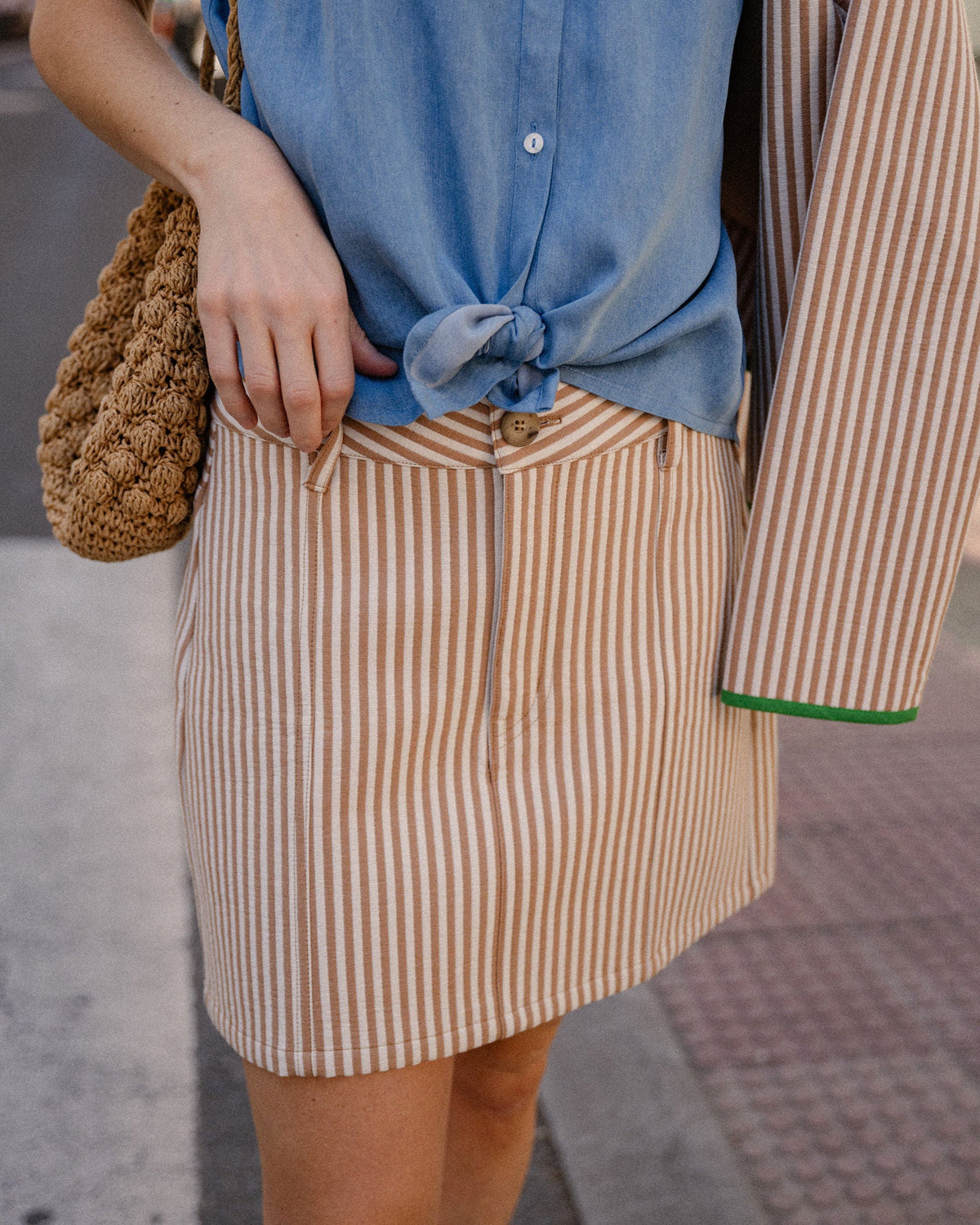 Falda Ducken Raya Beige