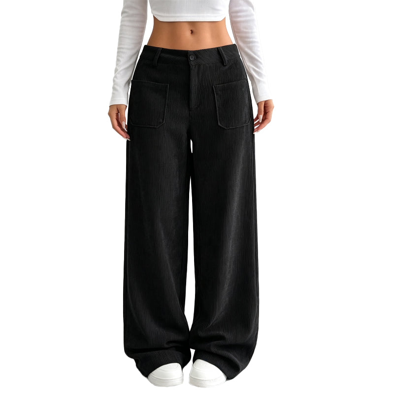PANTALONES ANCHOS Negro